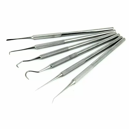 Set of Six Stainless Steel Probes